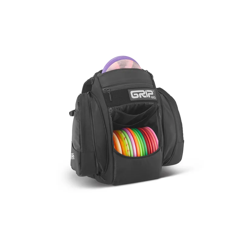 GRIPeq BX3 disc golf backpack loaded with discs