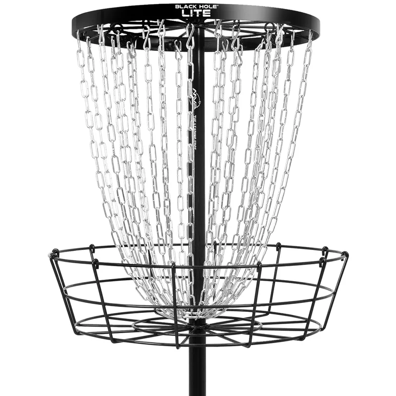 MVP Black Hole Lite portable disc golf basket